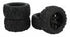 RC Rubber Tires, 4PCS Strong Cushioning Wear Resistant Replacement Tires for Traxxas Kraton RC Car (Black)