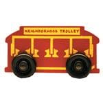 Holgate Toys Mister Roger's Wooden Track Trolley | Durable Magnetic Connection for