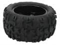 RC Rubber Tires, 4PCS Strong Cushioning Wear Resistant Replacement Tires for Traxxas Kraton RC Car (Black)