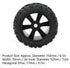 RC Rubber Tires, 4PCS Strong Cushioning Wear Resistant Replacement Tires for Traxxas Kraton RC Car (Black)