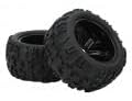 RC Rubber Tires, 4PCS Strong Cushioning Wear Resistant Replacement Tires for Traxxas Kraton RC Car (Black)