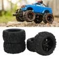 RC Rubber Tires, 4PCS Strong Cushioning Wear Resistant Replacement Tires for Traxxas Kraton RC Car (Black)