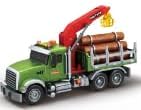 3 4 5 6 7 8 15 6 Mostop Logging Truck Kids Toy for Year Old Boys, Farm Log Truck with Loading Crane and Trunks, Lights