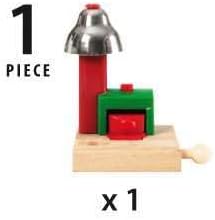 Sets, 3 Brio Magnetic Bell Signal, Green - Accessory for Toy Train Ages and Up