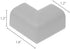 KidKusion Safety Corner Cushion, 4-Piece, Off White, Child Proofing, Baby Proof Table Protector