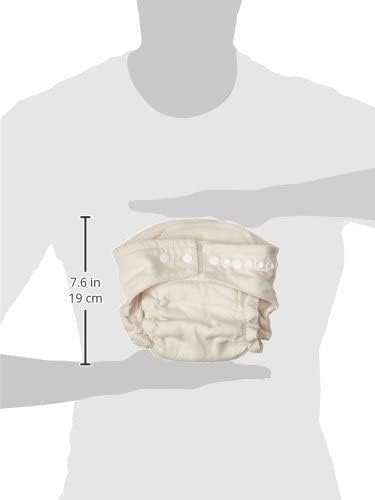 Osocozy 6 Count (Pack 1) 100% 1 7-18 lbs Two Sized Fitted Cloth Diaper - of - Soft, Durable and Absorbent Cotton