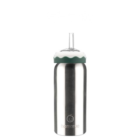 3-in-1 6 oz) Deluxe Stainless Steel Sippy Cup for Babies and Toddlers | Non-Toxic Plastic Free Liquid Transfer | Straw