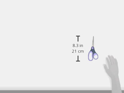 Westcott Titanium Bonded Non Stick Scissors, Purple, 8"