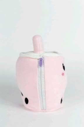 Original Boba Tea Reversible Plush, Happy to Mad Boba
