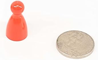 Plastic Pawns: Set of 36 Red Color Board Game Playing Pieces - Chess & Sorry Replacement Markers