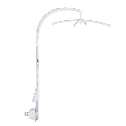 White Crib Mobile Holder for Newborns and Infants, Universal Baby Crib Mobile