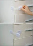 Baby Locks (6-Pack) for Child Safety Cabinet Proofing - Easy Adhesive Drawer Door Latches, No Screws & Magnets