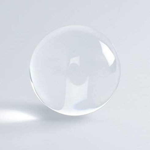DSJUGGLING Clear UV Acrylic Juggling Ball - 76mm (Approx. 3 inch), Glowing Blue Under UV Space