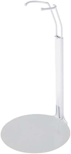 DSP-5125W 10, 11, 12 inch 1.125" 1.5" 3.25" 4" Pack 2 Plymor White Adjustable Doll Stand, fits and Slim Waist Dolls