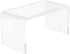 Miniature Desk Dollhouse Furniture Tea Coffee Table, 1:12 Scale Clear Acrylic Modern Accessories