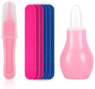 Set (25 1 Baby Grooming and Healthcare Kit, Portable Baby Safety Care with Hair Brush Comb Nail Clipper Nasal Aspirator