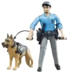 Bruder 62150 bworld Policeman with Dog