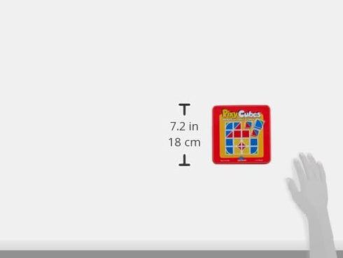 Pixy Cubes Matching Pattern Design Game - Speed or Memory Rules with Cubes in Tin Box, Ages 6+, 1 to 4 Players