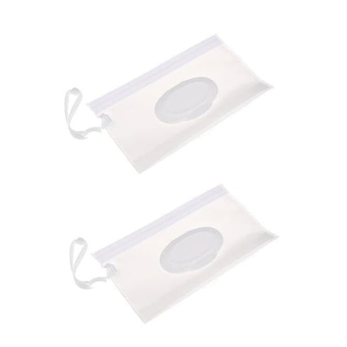 Mozff 2Pcs Baby Wipe Case Travel Holder Keeps Wipes Moist Set of Wet