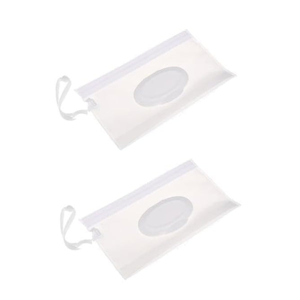 Mozff 2Pcs Baby Wipe Case Travel Holder Keeps Wipes Moist Set of Wet