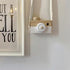 Baby Toy Wooden Mini Camera Toy, Cute Neck Hanging Props for Baby Toddlers, Gift for Kids' Room Decor