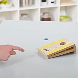 Hasbro Tabletop Game Coin Bouncing Party Game | Desktop Cornhole Game Set for Indoor Outdoor Fun for Kids and Adults