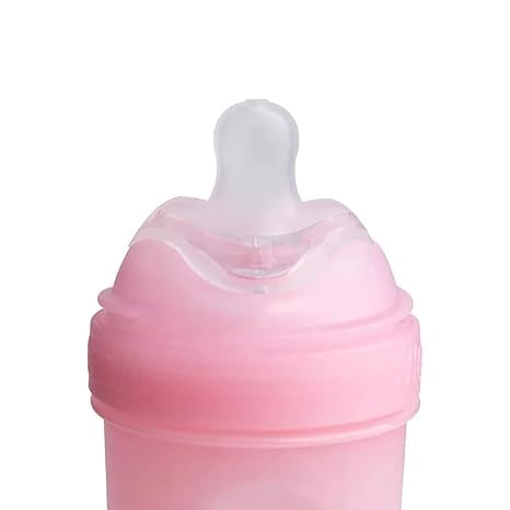 Pack 2 Herobility Double Anti-Colic Silicone Nipples, Baby Bottle Teats, Breast Like Shaped Nipples - Fits Herobility's