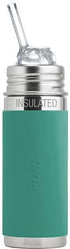 Pura Kid Sippy Cup Bottle - 9oz Stainless Steel Insulated, Silicone Straw, Plastic-Free,