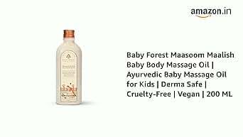 Generic 200 ml Baby-Forestt Maasoom Maalish Baby Body Massage Oil, Lightweight Herbal Baby Massage Oil with Sesame