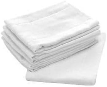 Brandilo 100% 3 Pack Premium Cotton Cloth Diapers for Baby, Reusable, Machine Wash, Multipurpose Flat Fold Unisex Cloth