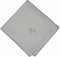 Cute as Buttons White Cotton Receiving Blanket with Lamb