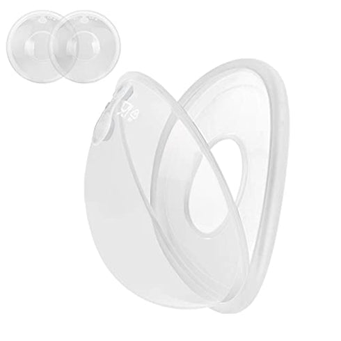 Chargenyang 2-Pack Breast Shells Nursing Cups Milk Saver Protect Sore Nipples for Breastfeeding Collect Breastmilk