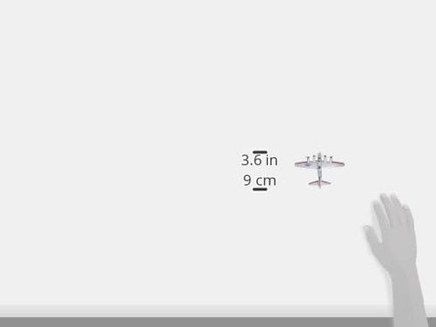 B-17 Hot Wings Planes Flying Fortress Jet (Silver) with Connectible Runway