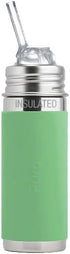 Pura Kid Stainless Steel Insulated Straw Bottle - Plastic-Free, MadeSafe, Silicone Straw, New