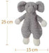 Apricot Lamb Stuffed Animals Security Blanket - Gray Elephant Infant Nursery Character Plush Snuggler (10 Inches)