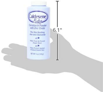 Caldesene 5 oz (Pack 2) Baby Cornstarch Powder With Zinc Oxide
