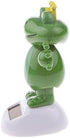 2pcs Solar Powered Dancing Toys - Swinging Animated Bobble Head Dancer Toy Car Decor Ornament Frog + Shark