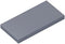 Classic Building Bricks Tile 2x4 with Groove 100 Piece - Compatible with Lego Parts and Pieces 87079, Light Silver Grey