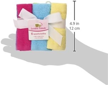 Ultra Soft Pink Cotton Washcloths for Babies - One Size