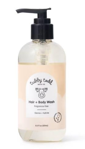 Generic Tubby-Todd Hair & Body Wash, Fragrance Free, 8.5 fl oz, Pump Bottle