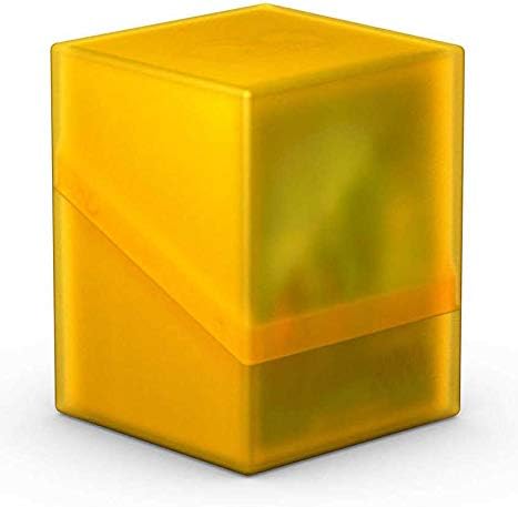 Ultimate Guard Boulder 100+ Classic Deck Case - Secure Storage for 100 Double-Sleeved TCG Cards, Amber
