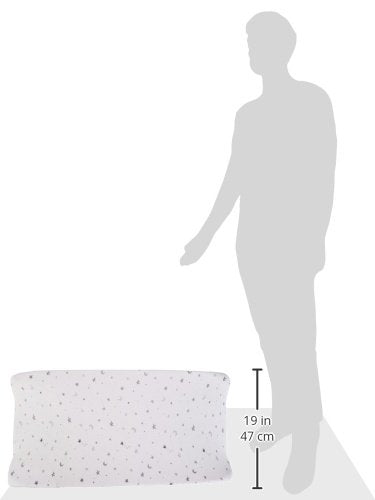 American Baby Company 2 Pack Printed 100% Cotton Knit Fitted Changing Table Pad Cover, Gray Stars and Zigzag