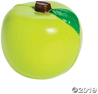 Green Apple Shaped Stress Toys – 12 Pieces – Educational Learning Activities for Kids