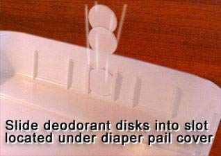 OsoCozy 2-4 5 Pack Diaper Pail Deodorizing Disks. Nice Lemon, Citrus Scent. Non-Hazardous, Non-Toxic. Place Inside