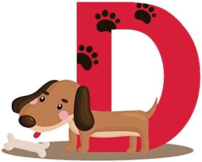DEKOSH Animal Alphabet Kids Wall Decals - Peel & Stick Educational Stickers for Playroom Classroom