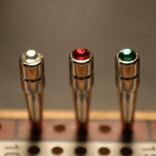 WE Games Brass Cribbage Pegs - Set of 3 with Swarovski Austrian Crystals in Amethyst Purple