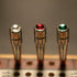 WE Games Brass Cribbage Pegs - Set of 3 with Swarovski Austrian Crystals in Amethyst Purple