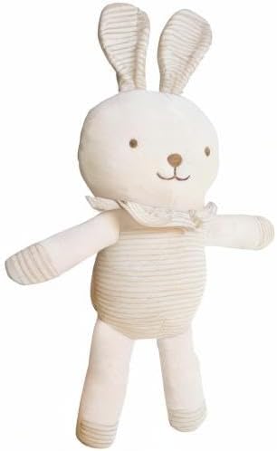 Organic Cotton Baby First Friend Doll - Hello! Little Bunny, 15.7 inches Tall, Pillow Buddy Toy