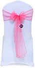 Pack 50 VDS of Organza Chair Sashes for Weddings & Events Dcor | Sheer Shiny Dining Chair Bows for Banquet, Party