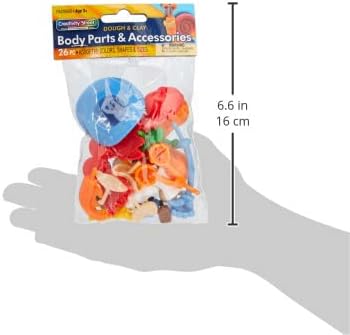 Creativity Street Modeling Dough and Clay Body Parts, Assorted